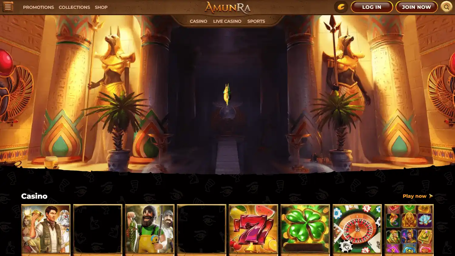 How to Start Playing on Legends of Amun Ra