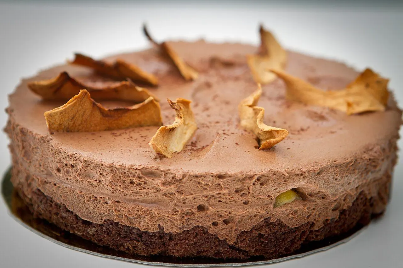 Mousse (pronounced /ˈmuːs/) is derived from the French word mousse which means "lather" or "foam". A mousse is a stable prepared food that incorporates air bubbles to give it a light and airy texture.